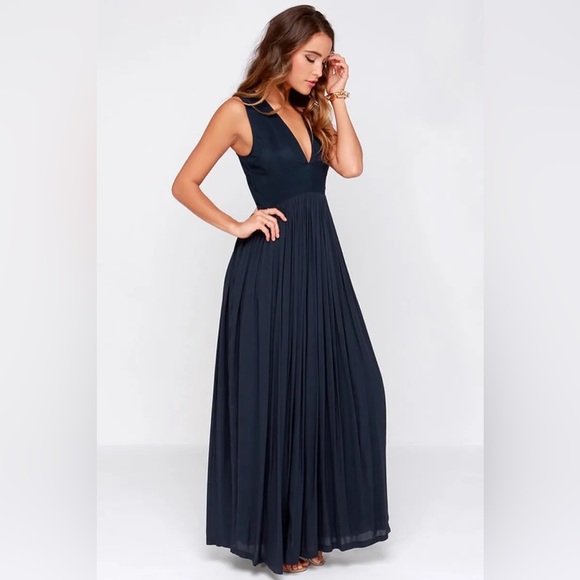 Lulu’s In Your Dreams Navy Blue Maxi Dress - Picture 2 of 10